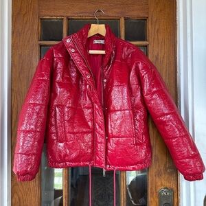 Vintage Red Puffer Jacket